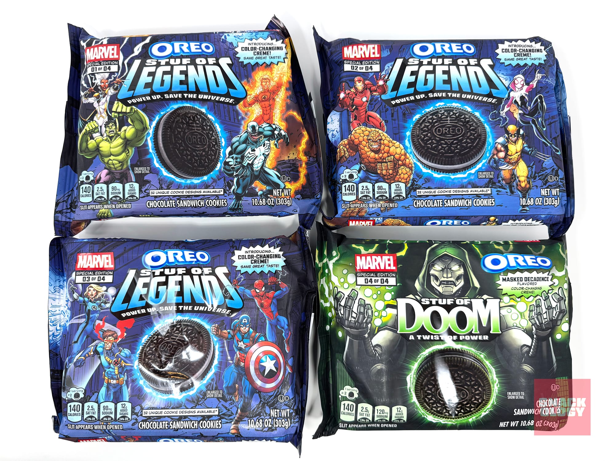 Marvel Oreo Stuf of Legends and Marvel Oreo Stuf of Doom Cookies