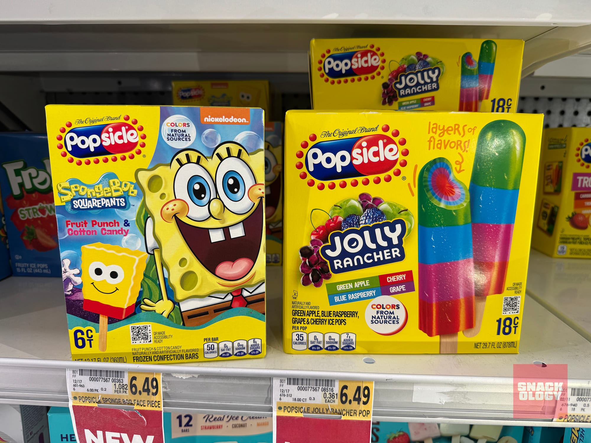 Popsicle SpongeBob SquarePants and Popsicle Jolly Rancher