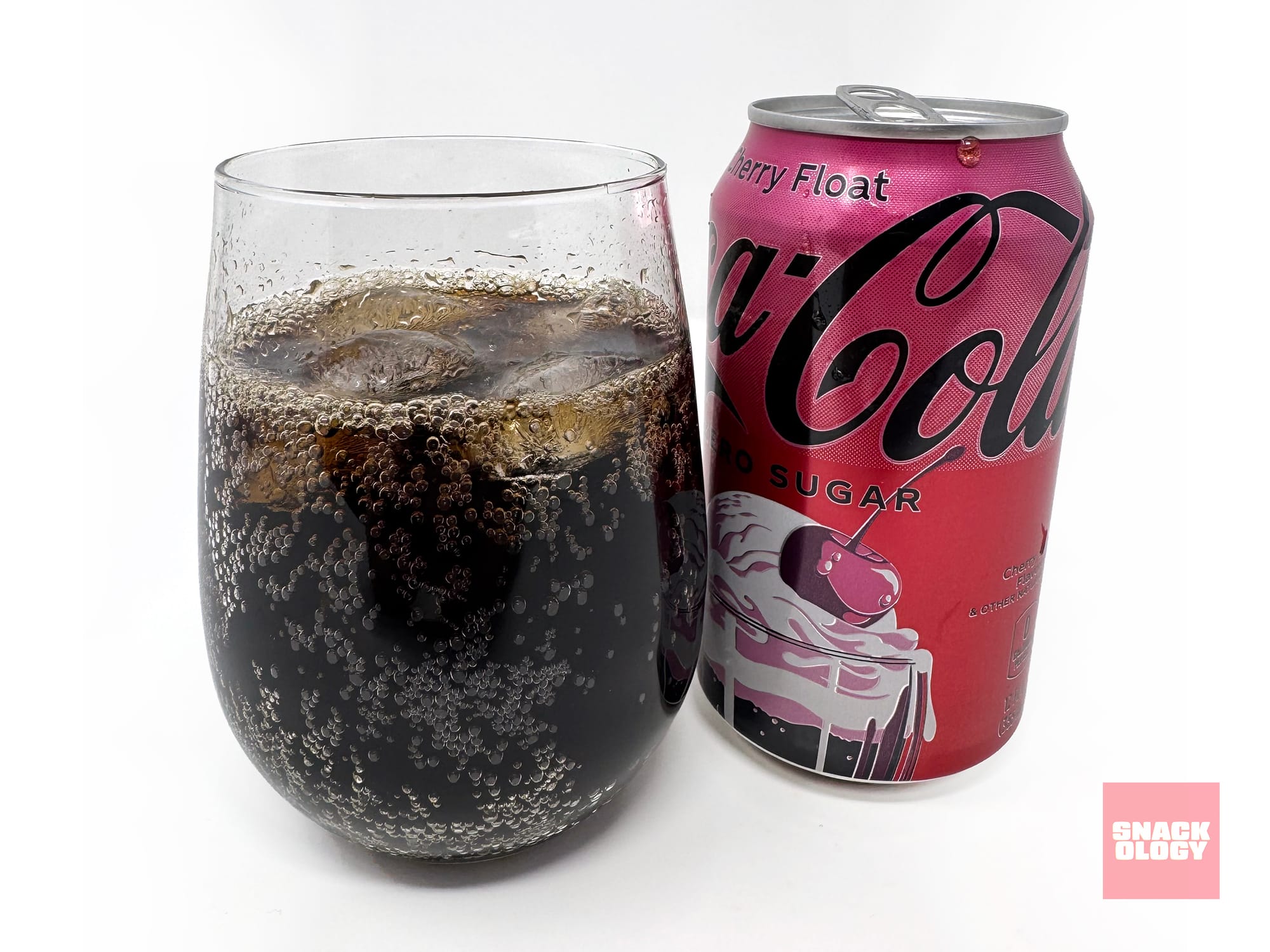 Coca-Cola Zero Sugar Cherry Float in a glass