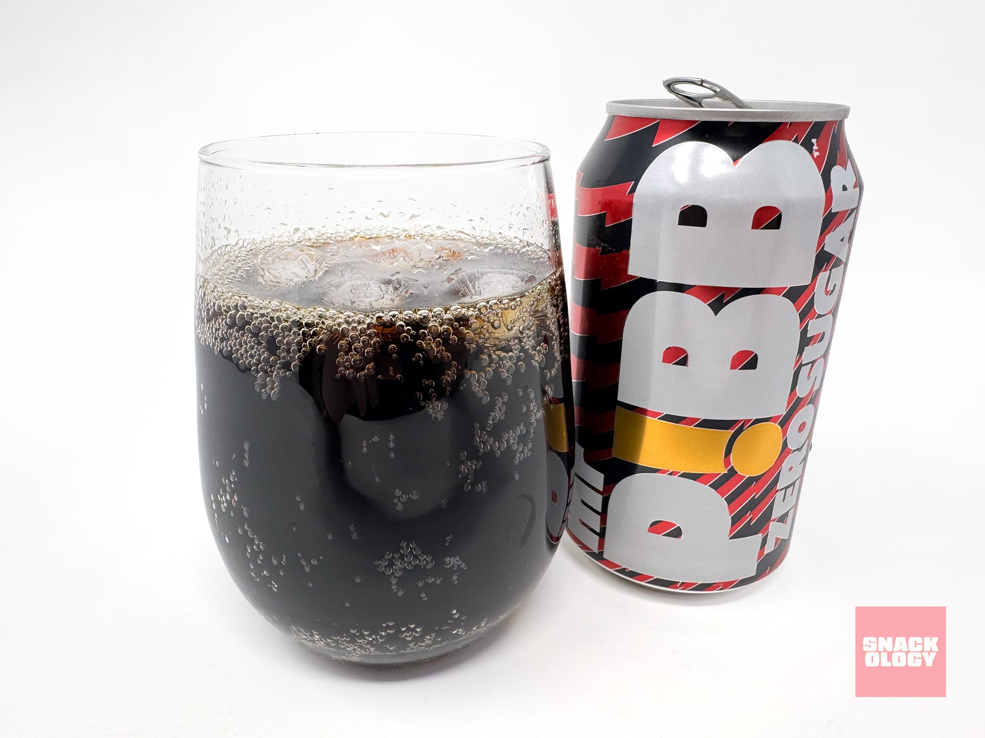 Mr. Pibb Zero Sugar poured in a glass