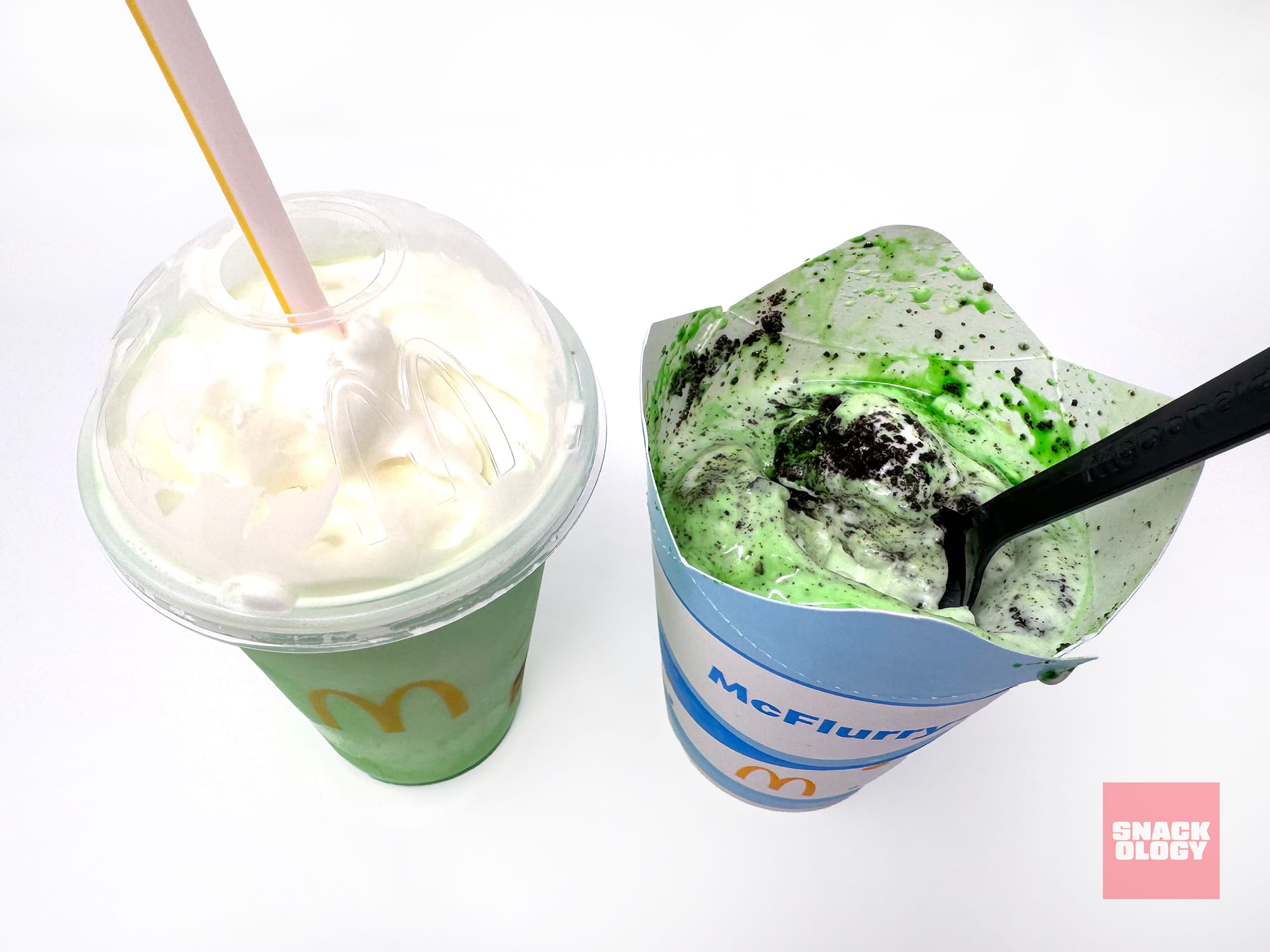 Shamrock Shake and Oreo Shamrock McFlurry