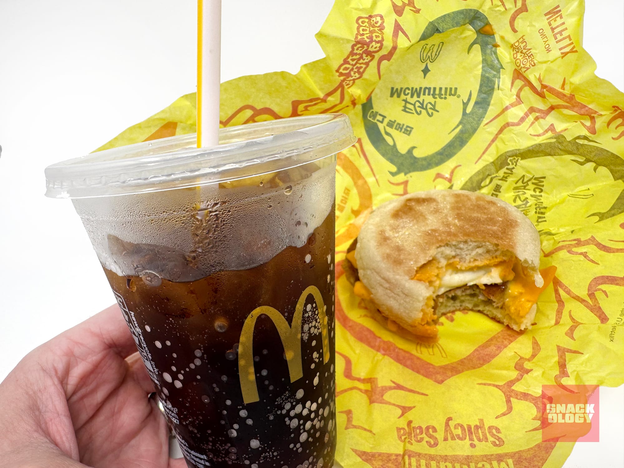 A Coke and The Saja Spicy McMuffin