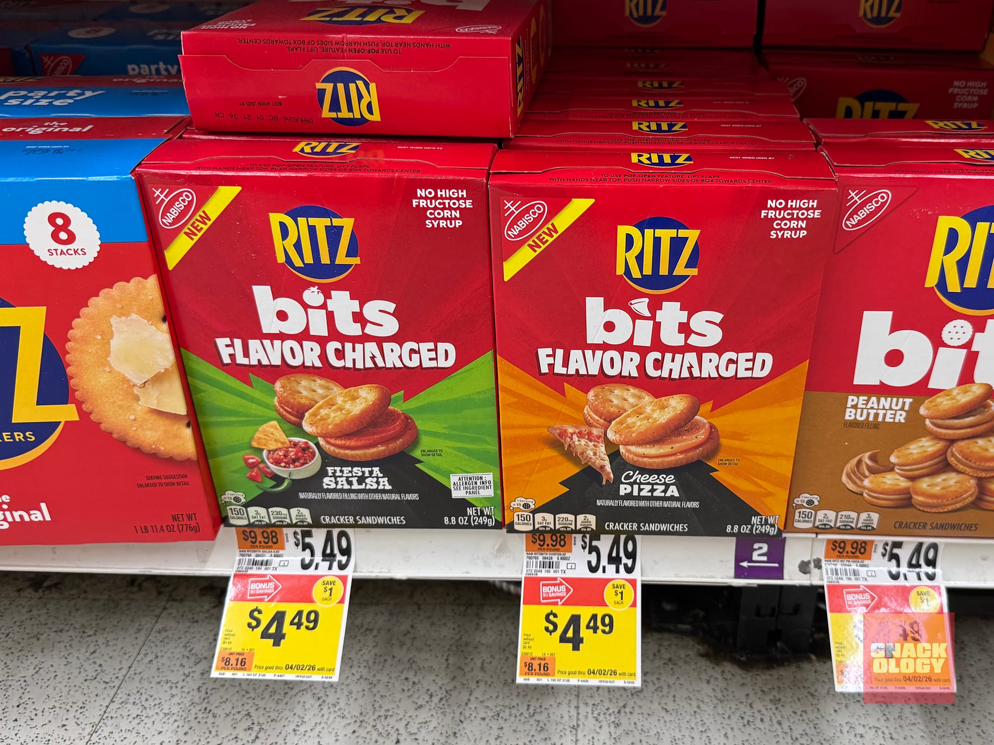 Ritz Bits Flavor Charged Fiesta Salsa and Cheese Pizza