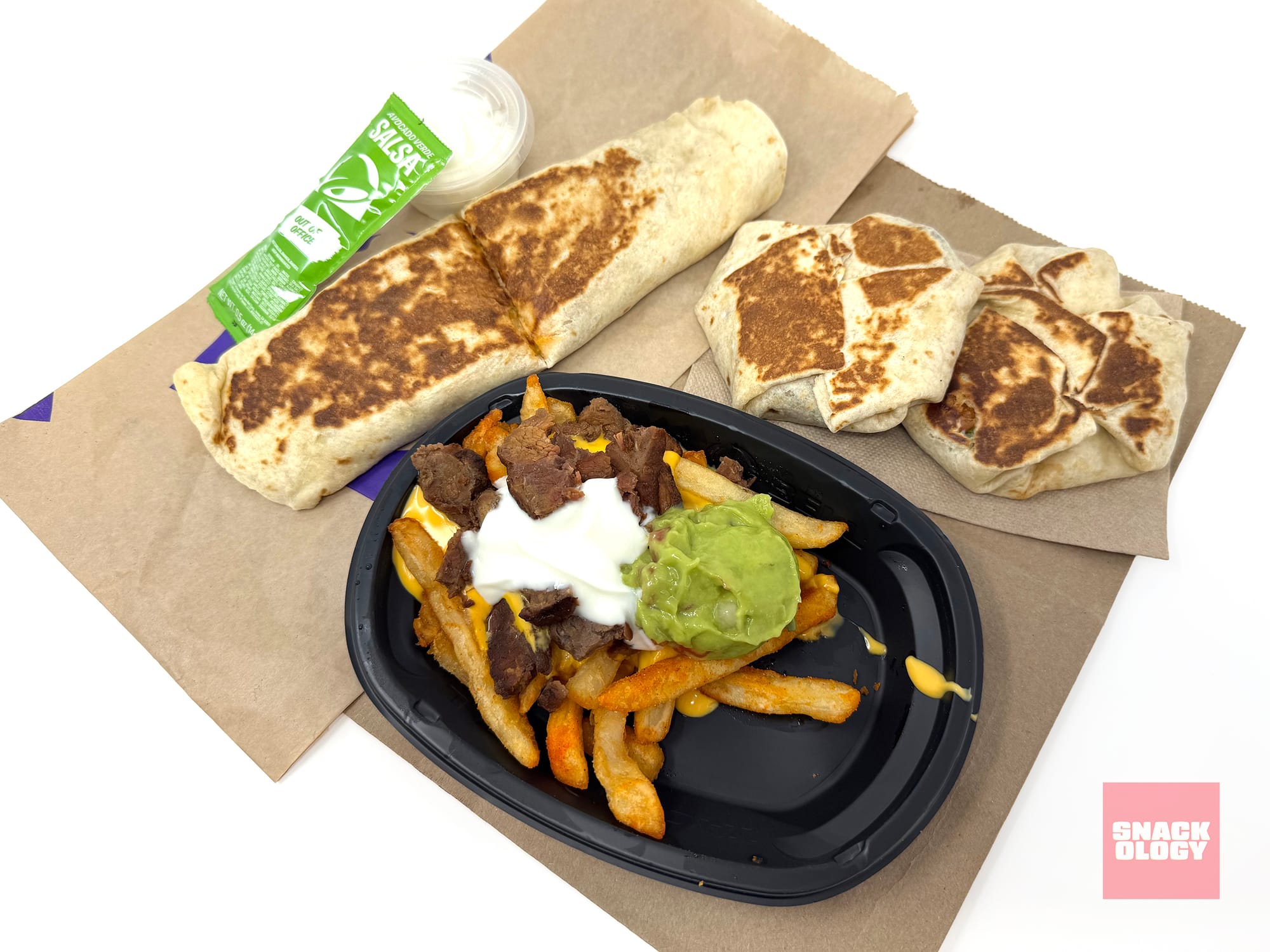 Cantina Chicken Rolled Quesadilla, Jalapeno Honey Mustard Crispy Chicken Crunchwrap Slider, Creamy Chipotle Crispy Chicken Crunchwrap Slider and 